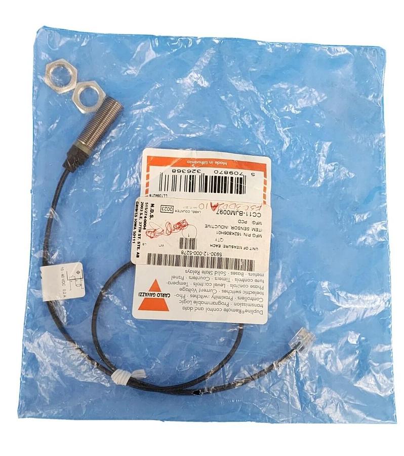 Used NEW CARLO GAVAZZI IA12DSF04NO-IAC5 PROXIMITY SWITCH INDUCTIVE .2AMP 10-40VDC