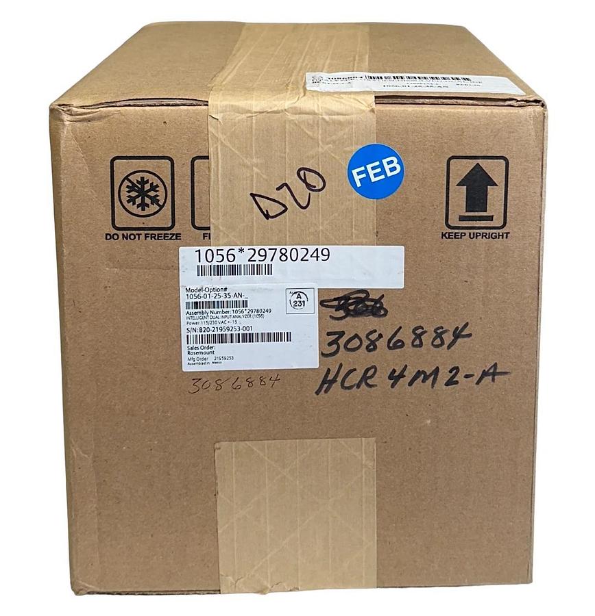 Used NEW SEALED ROSEMOUNT 1056-01-25-35-AN / 1056012535AN INTELLIGENT DUAL ANALYZER