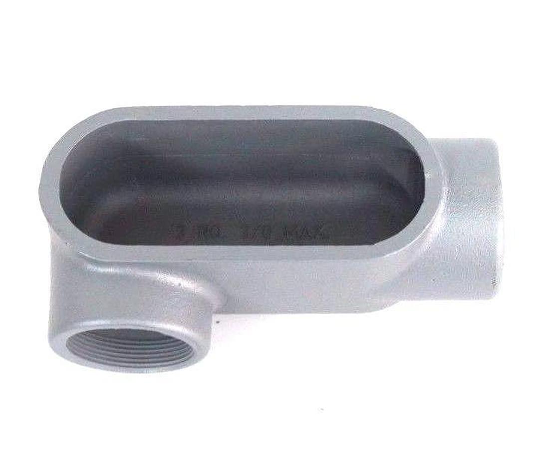 NIB APPLETON LR67 GRAYLOY FM7 CONDUIT BODY TYPE LR, 2"