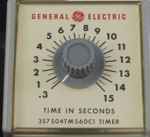 NIB GENERAL ELECTRIC 3S7504ET561B6 ELECTRONIC TIMER ASSEMBLY, 3S7504TM560C1