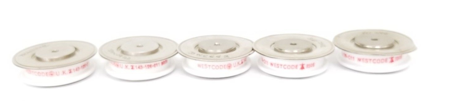 Used LOT OF 5 WESTCODE 143-126-011 RECTIFIER THYRISTORS 143126011