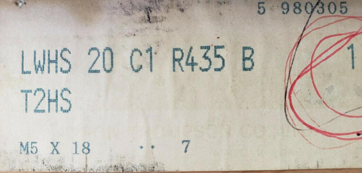 Used NEW IKO LWHS-20-C1-R435-B T2HS LINEAR GUIDE RAIL W/ LWES20C1S2 SLIDE BEARING