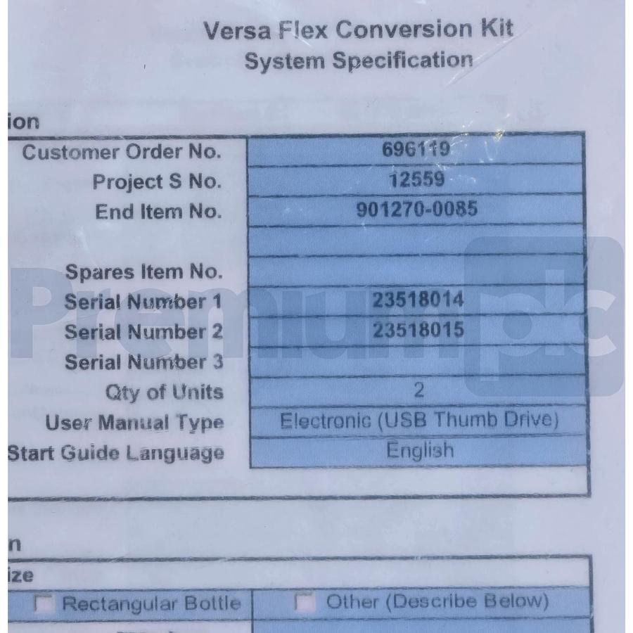 Used Thermo Scientific Versa Flex FR44HD (WH) Checkweigher Controller Kit 901270-0085