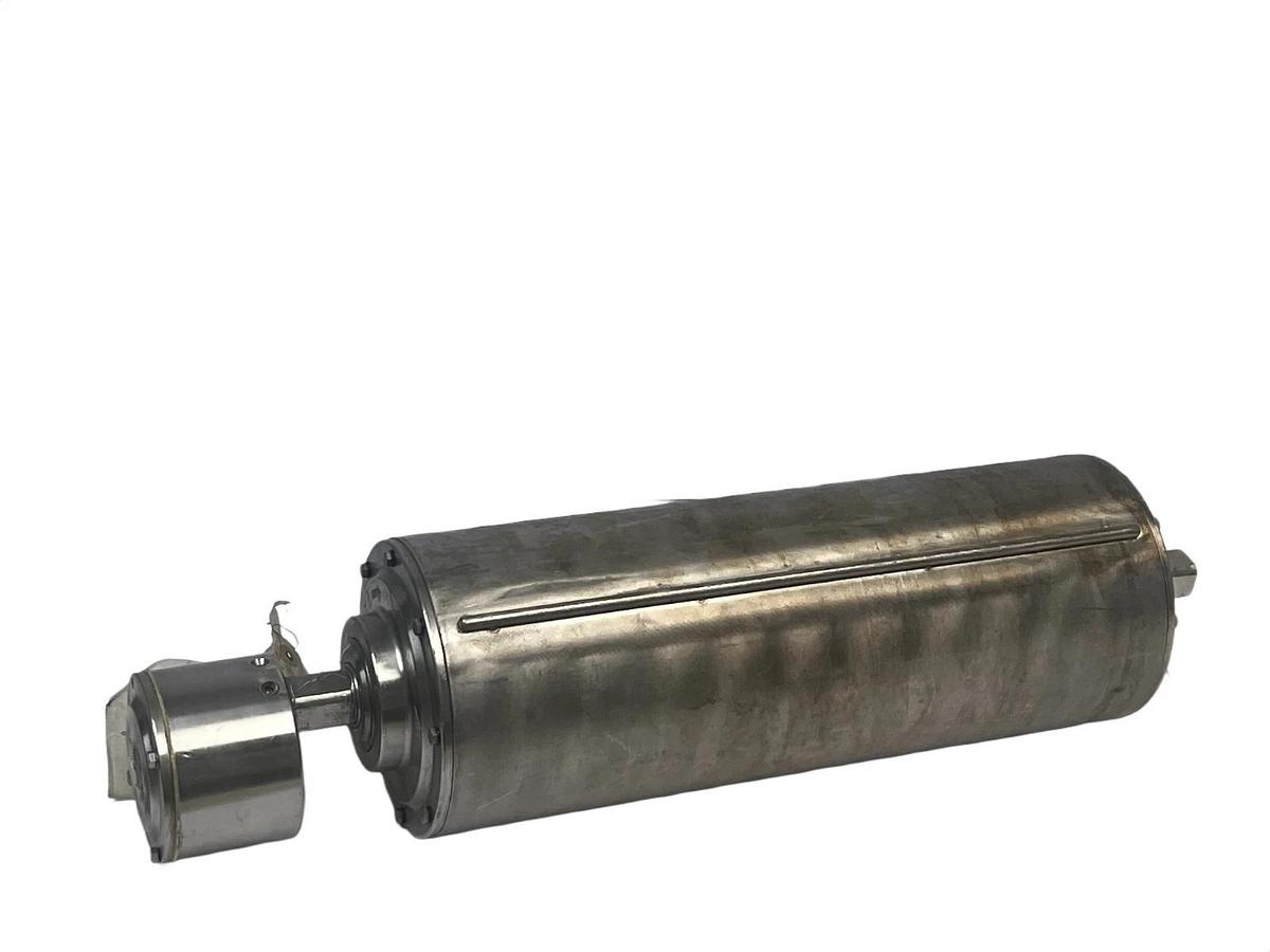 Used Van Der Graaf TM160A30-42NB RH Drum Motor | 480V 3PH 6.5" Dia Stainless Conveyor