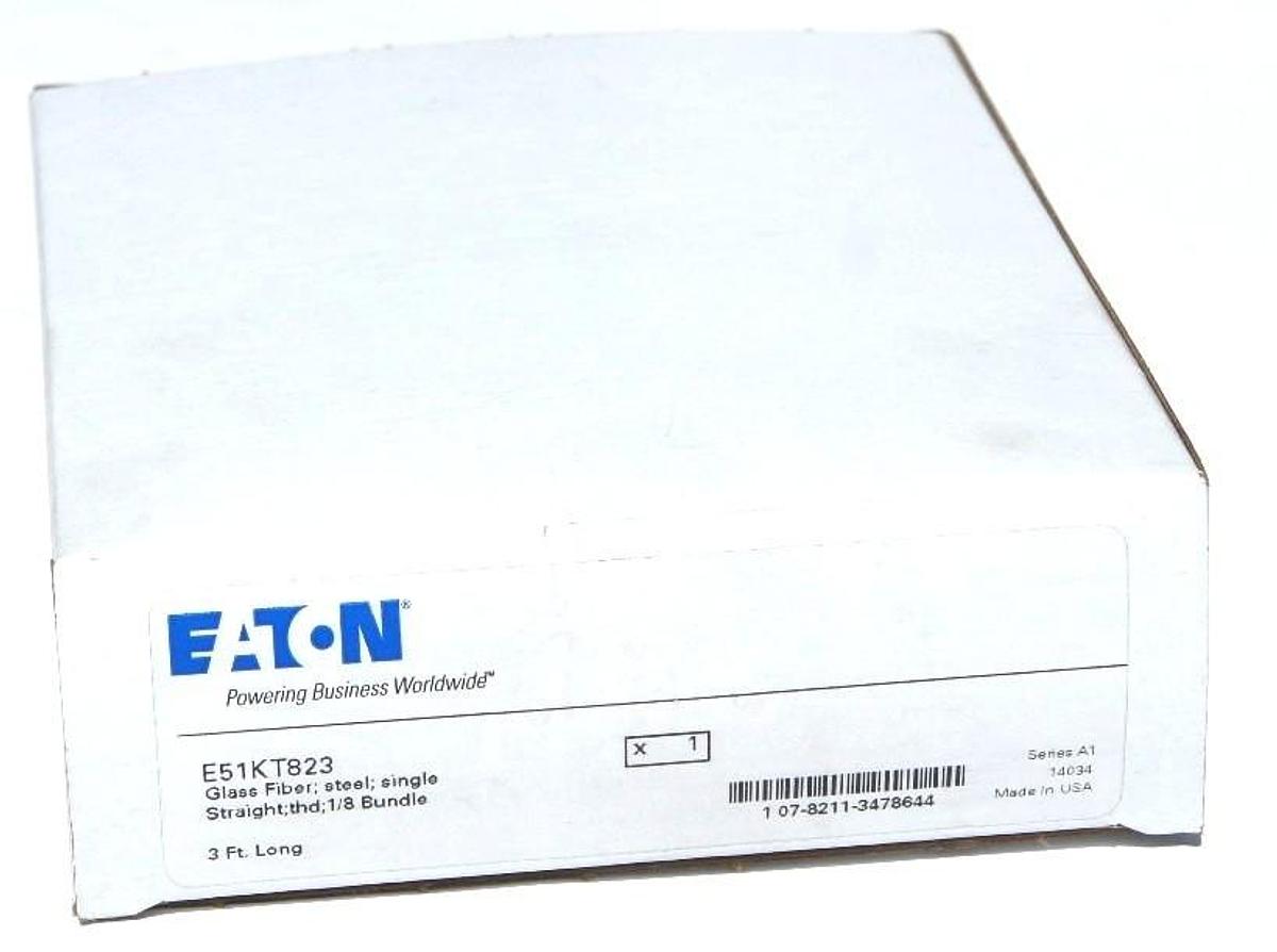 Used NIB EATON CUTLER HAMMER E51KT823 FIBER OPTIC CABLE SERIES A1, 3FT LONG