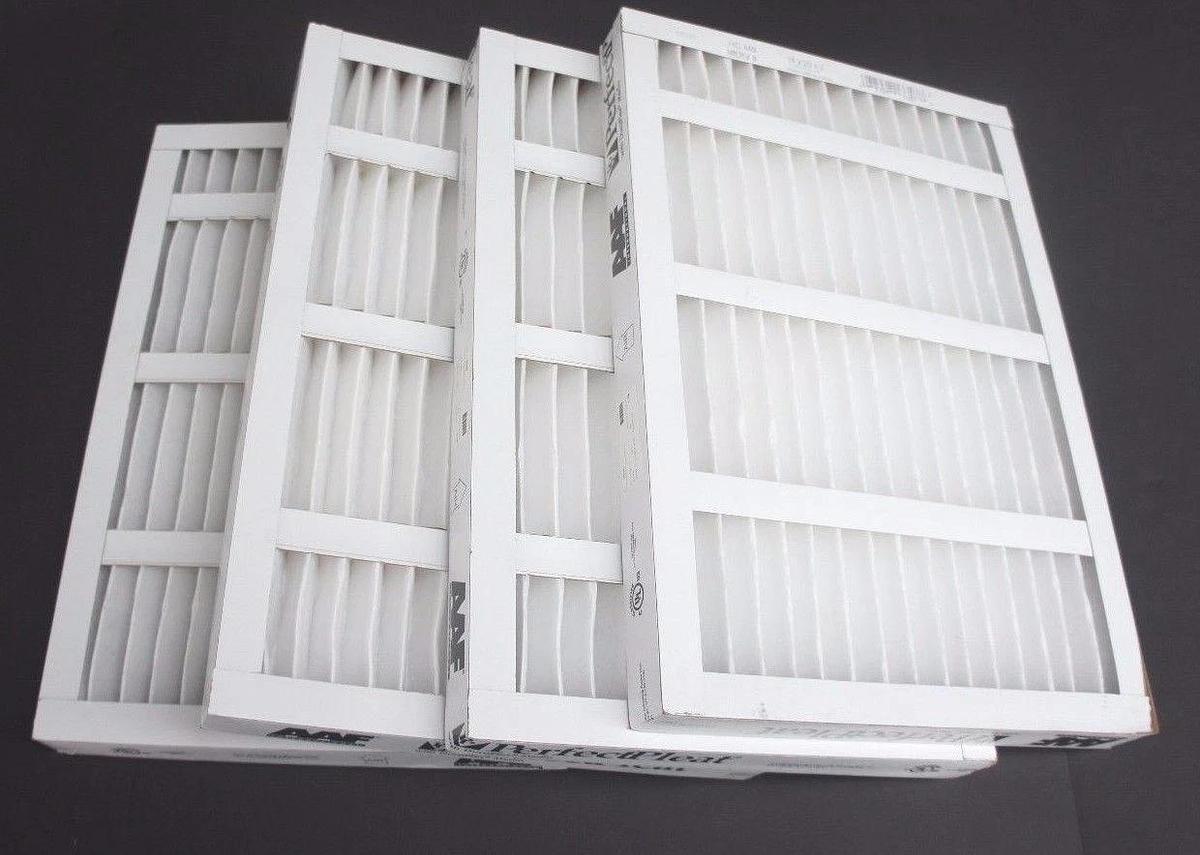 Used LOT OF 4 NEW PERFECTPLEAT 170-371 HC M8 MERV 8 AIR FILTERS 14" X 20" X 2"