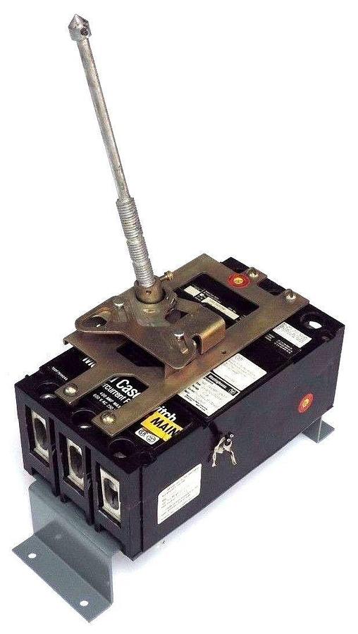 Used WESTINGHOUSE LBB3400NW CIRCUIT BREAKER W/ 2605D15G19 SHUNT TRIP ASSEMBLY