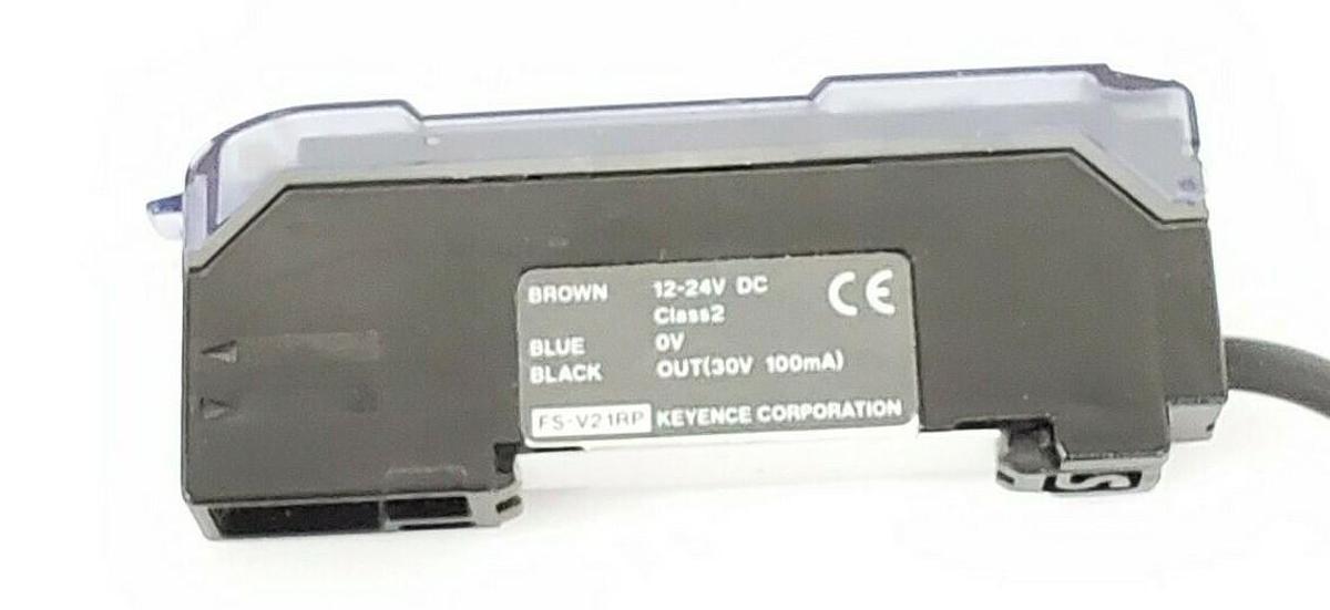 Used KEYENCE FS-V21RP FIBER OPTIC CABLE VSV21RP, 12-24 VDC