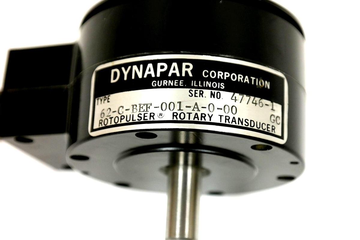 Used DYNAPAR 62-C-BEF-001-A-0-00 GC ROTOPUSLER ROTARY TRANSDUCER 62CBEF001A000