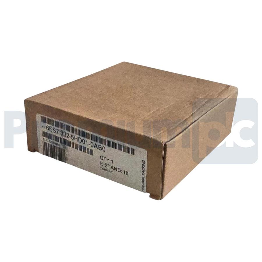 Used Siemens 6ES7332-5HD01-0AB0 SIMATIC S7-300 Analog Output SM 332 4 AO 12-Bit NSFS