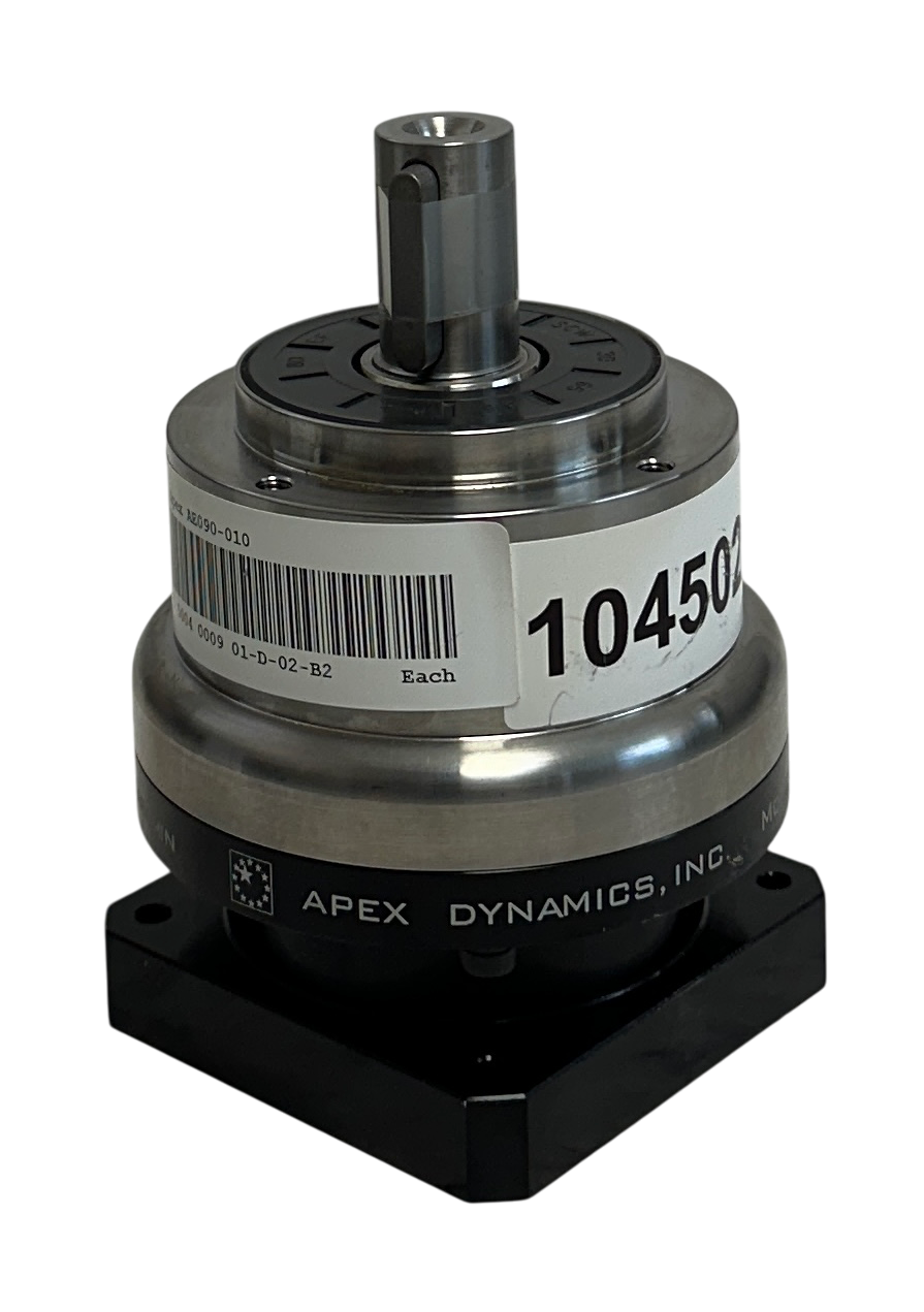 Used APEX DYNAMICS AE090-010 / AE090 INLINE GEARBOX AE SERIES 10:1 RATIO ARCMIN NSNP