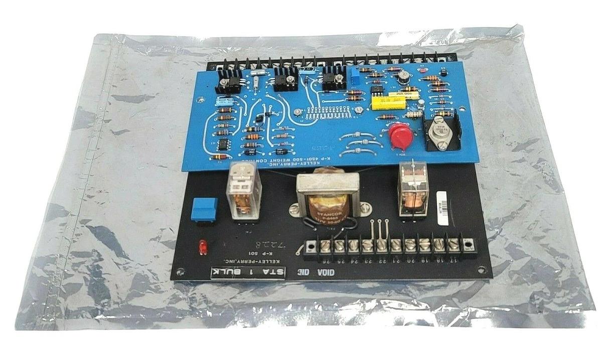 Refurbished REPAIRED KELLEY-PERRY K-P 501 PC BOARD W/ 4501-500 WEIGHT CONTROL BOARD