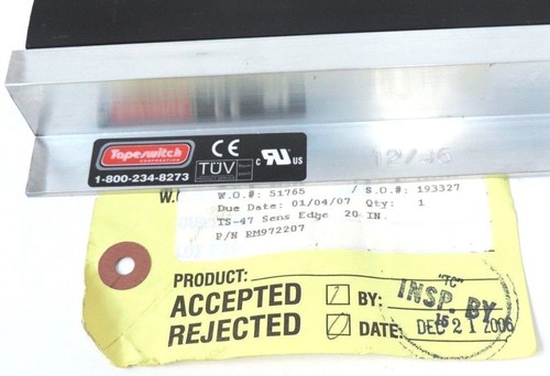 Used TAPESWITCH TS-47 SENSING EDGE, 20" LENGTH TS47 RM972207