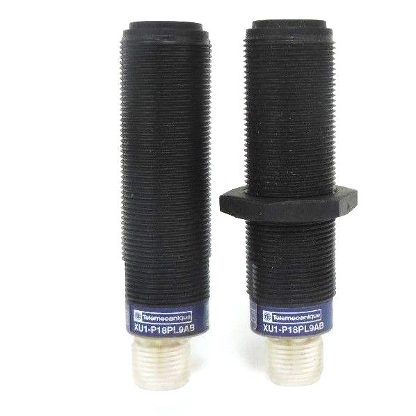 Used LOT OF 2 TELEMECANIQUE XU1-P18PL9AB PHOTOELECTRIC SENSORS 12...24V, 100MA