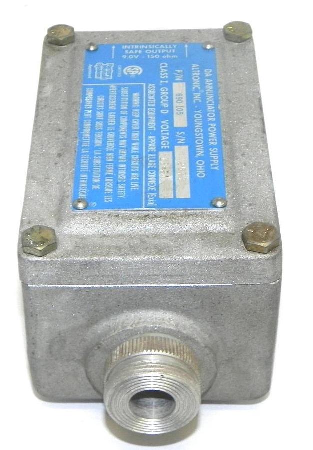 Used DA ANNUNCIATOR POWER SUPPLY P/N: 690 105, 12-24V, 690105