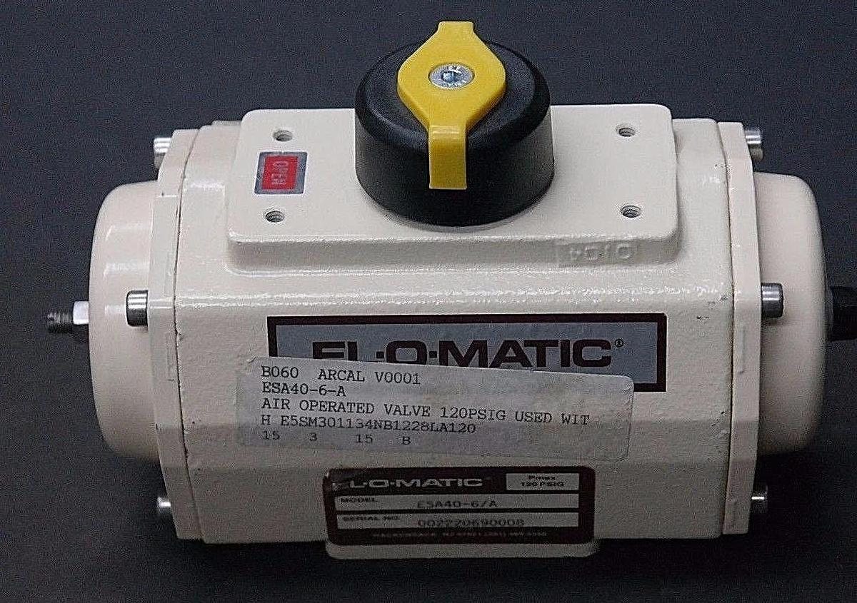NEW EL-O-MATIC ESA40-6/A PNEUMATIC ACTUATOR SPRING RETURN 120PSIG ELOMATIC