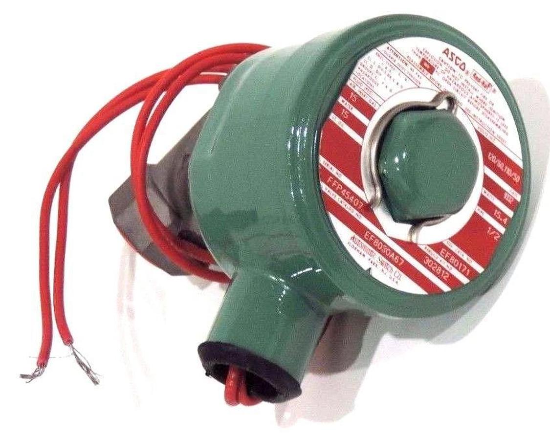 Used NIB ASCO RED-HAT EF8030A67 SOLENOID VALVE 110/120V 50/60HZ 15.4W 1/2" PIPE