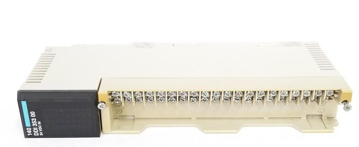 Used SCHNEIDER 140-DDI-353-00 24V DC INPUT MODULE PV: 00, RL: 76, 140DDI35300
