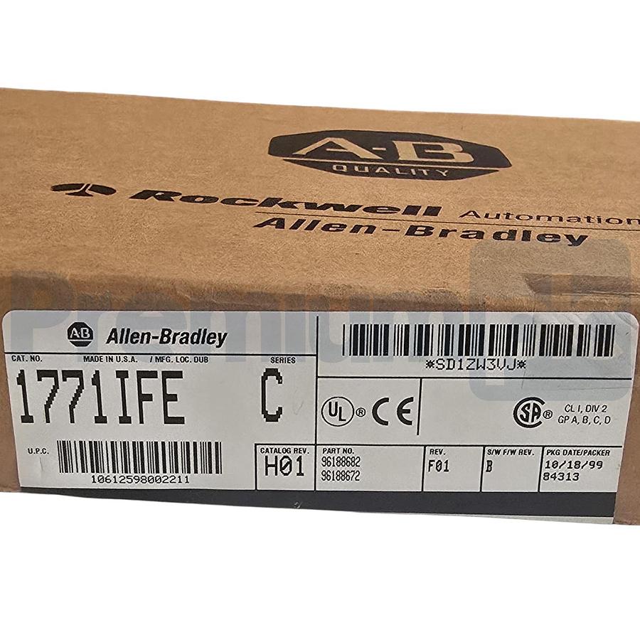 Used Allen-Bradley 1771-IFE /C PLC-5 16/8-Ch Analog Input Module Rev H01 1771IFE NSFS