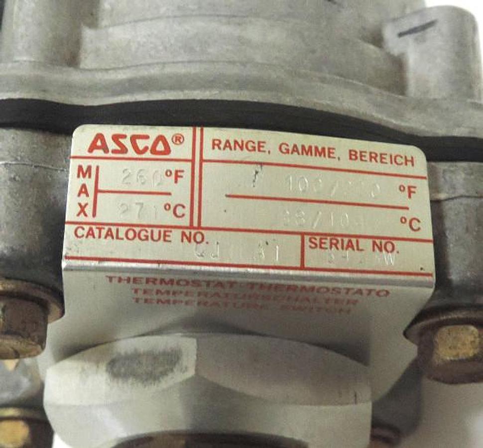 Used NEW ASCO SA11D-QJ10A1 TRI POINT PRESSURE TEMPERATURE SWITCH W/ TEMP TRANS INDUST