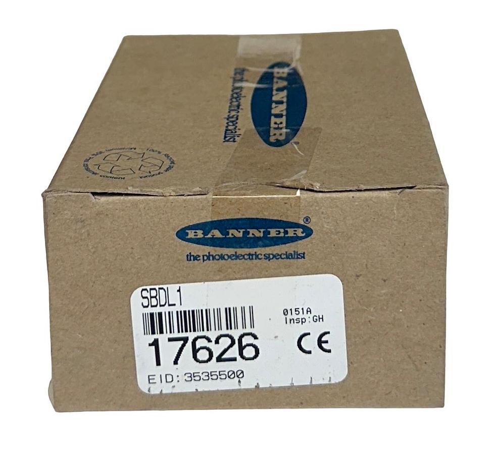 Used BANNER SBDL1 / 17626 MULTI-BEAM DIFFUSE SCANNER BLOCK SENSOR 0.6M RANGE NSMP