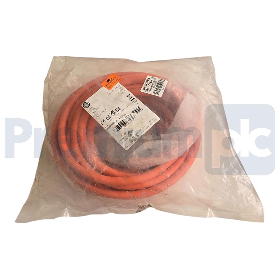 Used ALLEN BRADLEY 2090-CSBM1DF-14AF15 /A KINETIX 15m MOTOR POWER/BRAKE CABLE NSMP