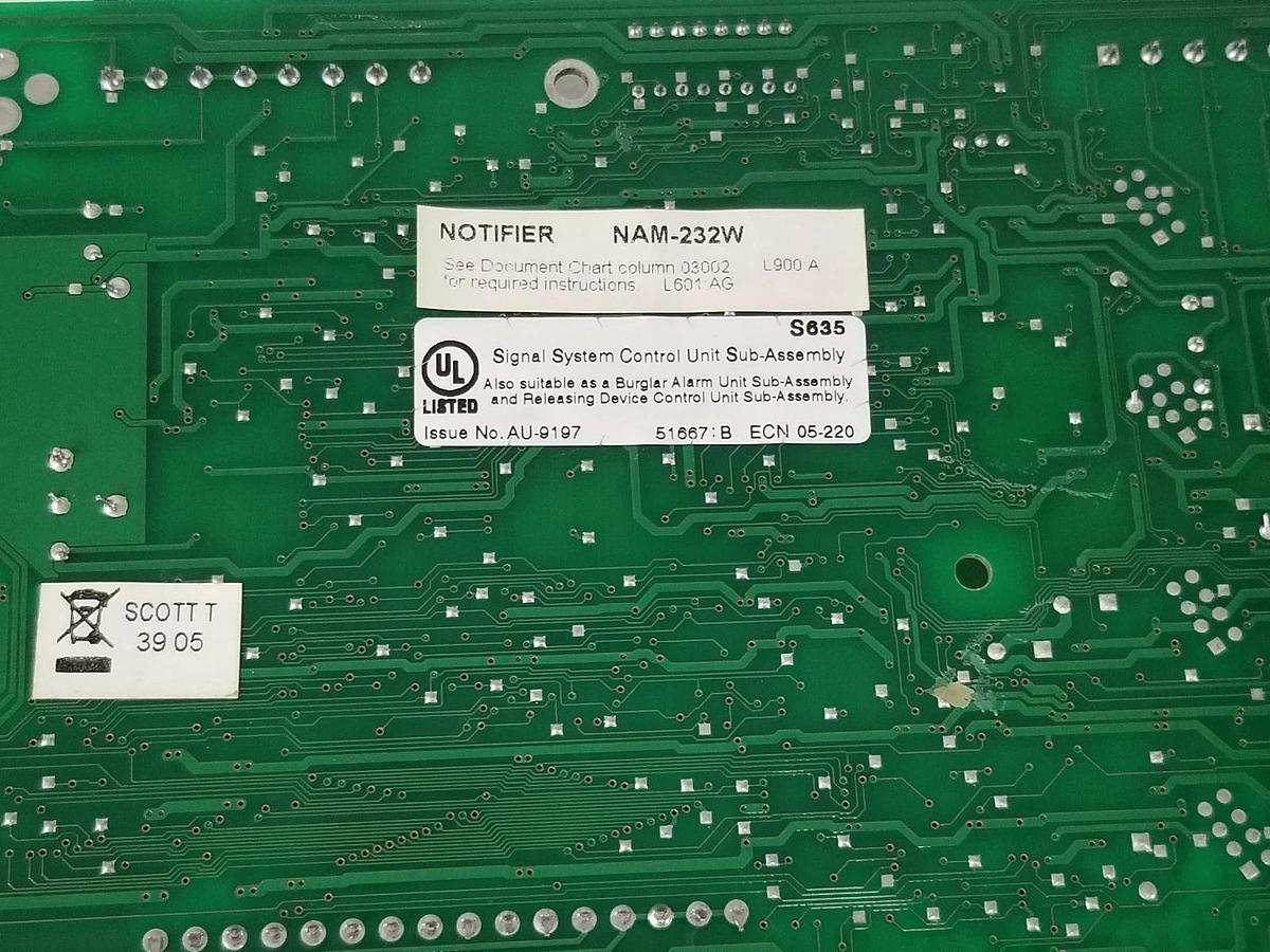 Used HONEYWELL / NOTIFIER NAM-232W NETWORK ADAPTER MODULE NAM-232WPCC , 03371