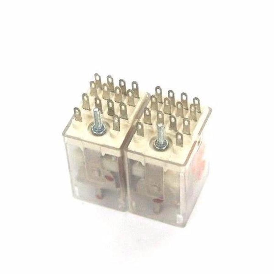 Used LOT OF 2 POTTER & BRUMFIELD KHU-17D11-24 RELAYS 24VDC, KHU17D1124