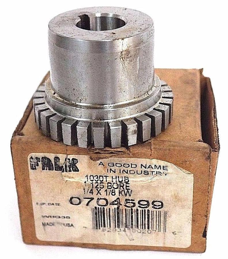 Used NIB FALK 0704599 130T HUB 1.125 BORE 1/4x1/8 KW COUPLING HUB