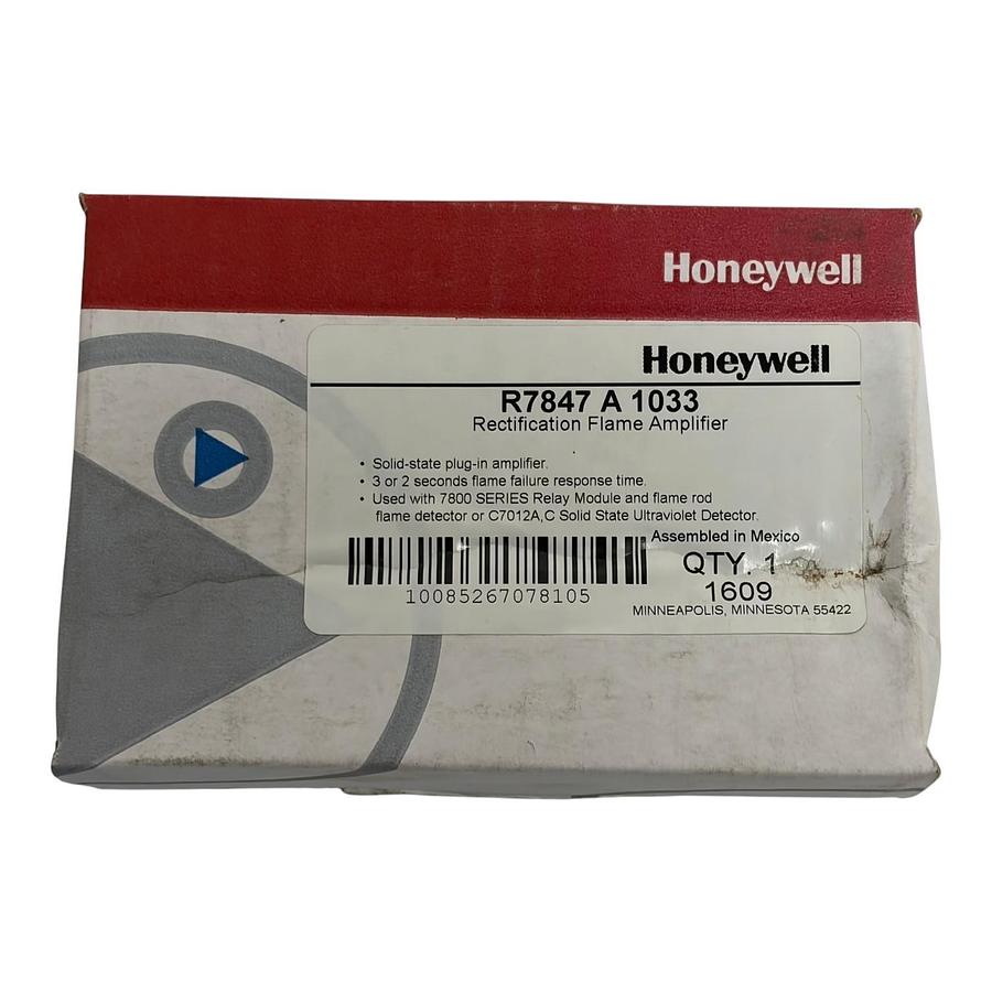 Used Honeywell R7847A1033 Rectification Flame Amplifier 7800 Series Module New