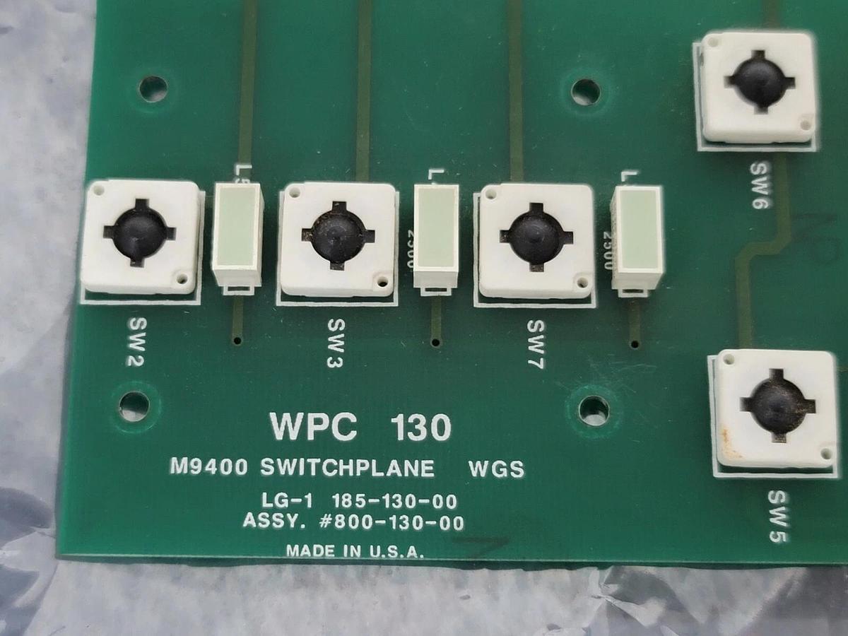 Used WEB PRINTING 800-130-00 PUSH BUTTON INTERFACE WPC 10 M9400 SWITCHPLANE
