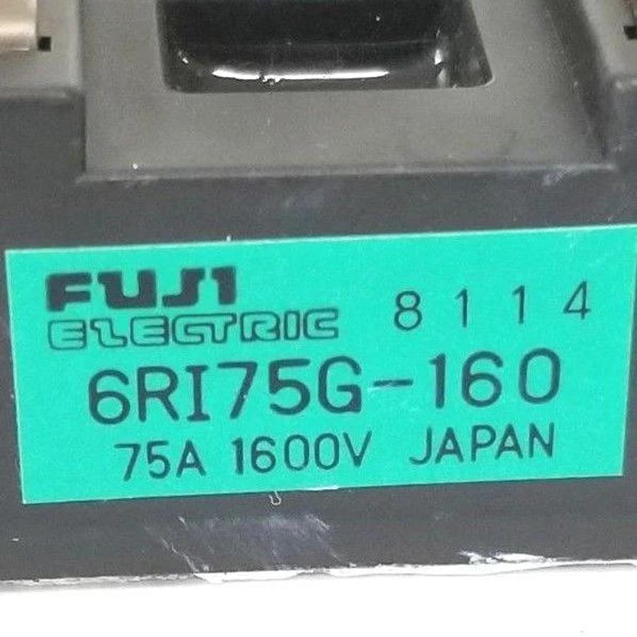 Used FUJI ELECTRIC 6RI75G-160 BRIDGE RECTIFIER MODULE 75A 1600V 6RI75G160