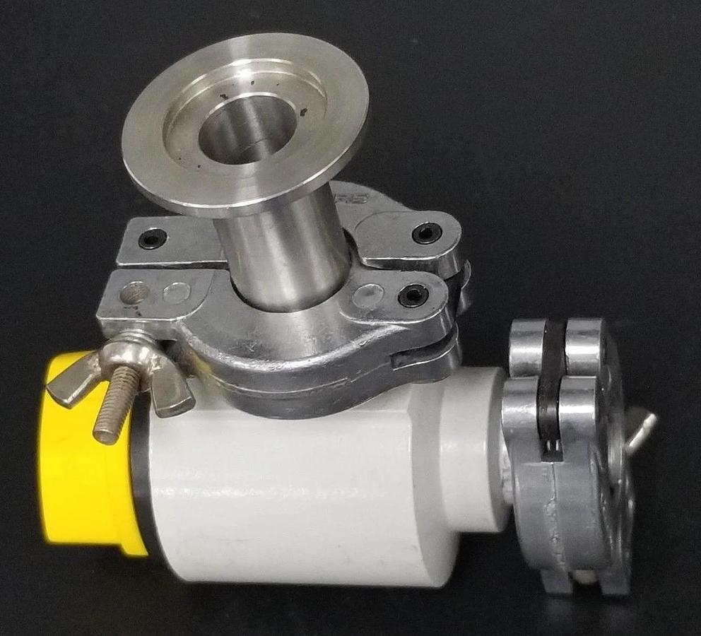 Used BALZERS EVA-016-H ANGLE VALVE, BP V15 000 / 9859, EVA016H