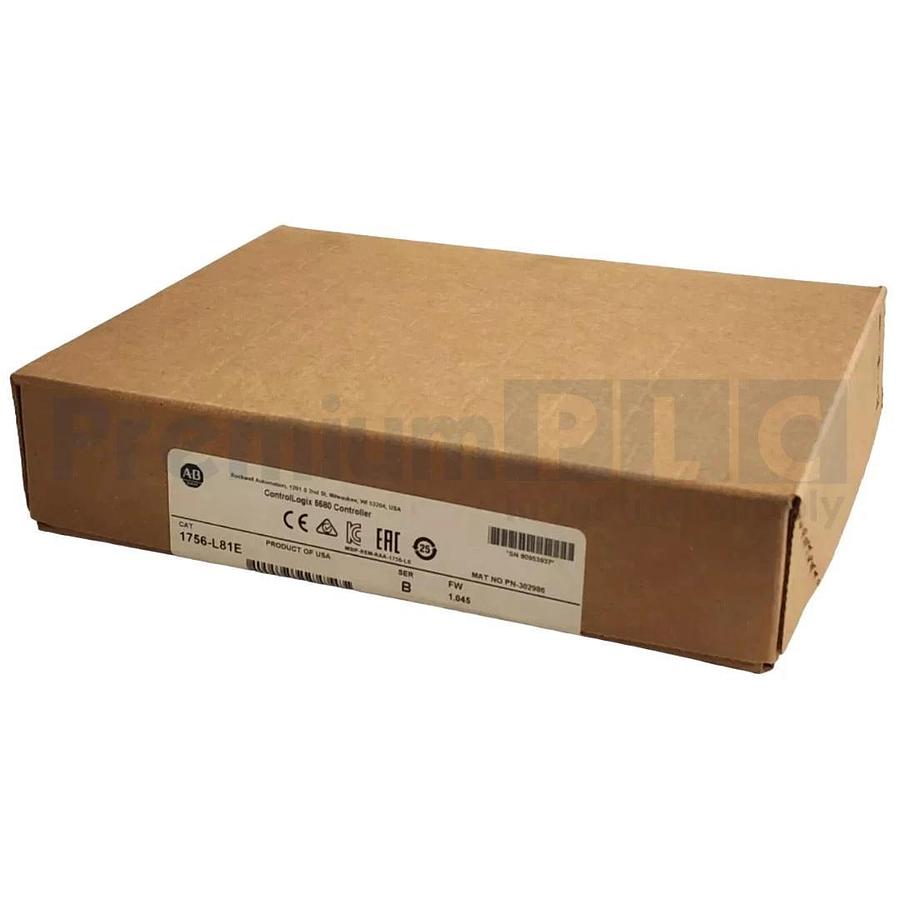 Sealed Pre-Owned Allen Bradley 1756-L81E /B ControlLogix 5580 Controller FW1.045