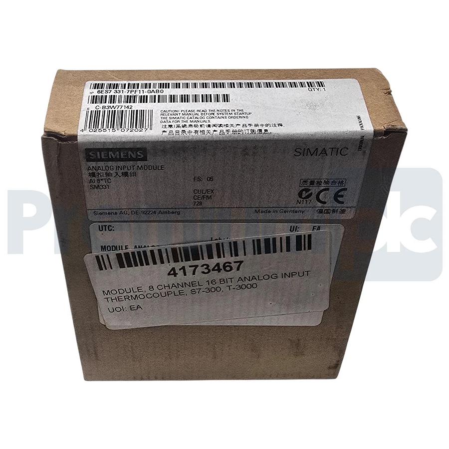 Used Siemens 6ES7331-7PF11-0AB0 SIMATIC S7-300 Analog Input SM331 8AI Thermocouples
