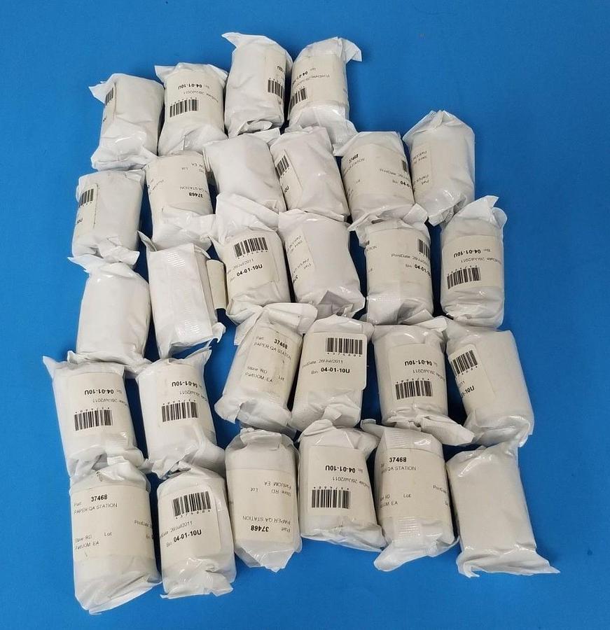 Used LOT OF 28 NEW GENERIC 37468 PAPER QA STATION ROLLS