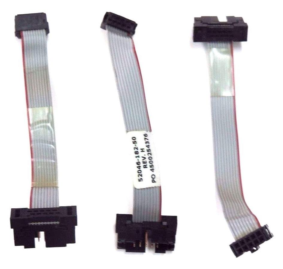 Used LOT OF 3 SQUARE D BELDEN 52046-182-50 RIBBON CABLES REV. H, G, 5204618250