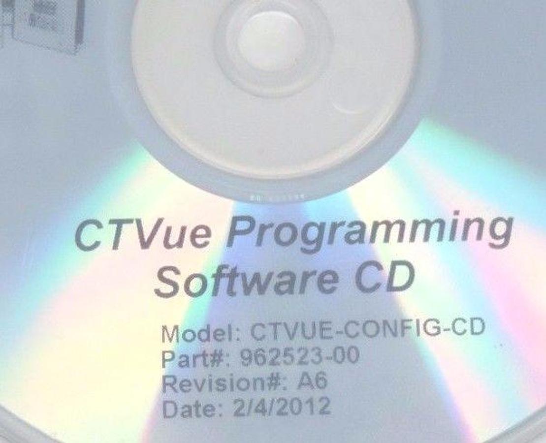 Used NEW CONTROL TECHNIQUES CTVue PROGRAMMING SOFTWARE CD CTVUE-CONFIG-CD, 962523-00
