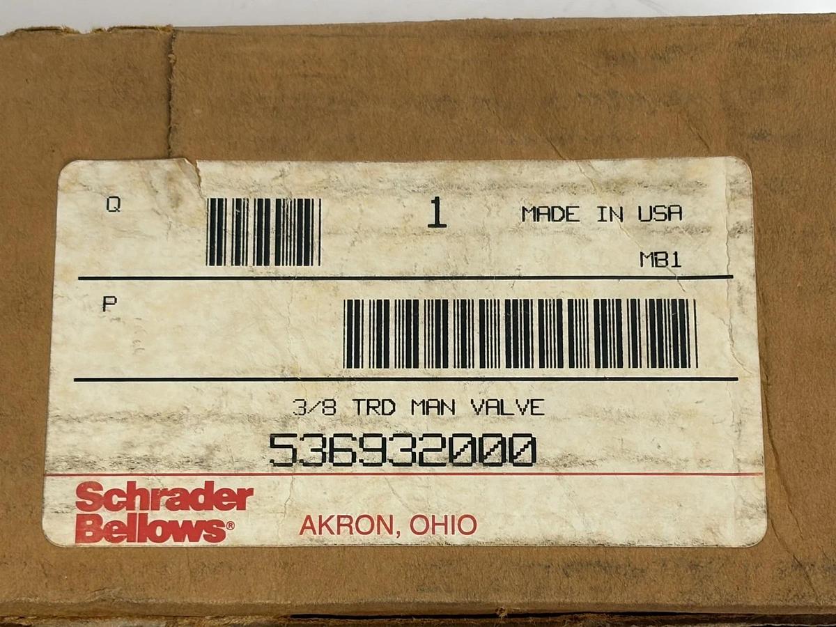 Schrader Bellows 536932000 Pneumatic Treadle Foot Valve 3/8" NPT New Surplus