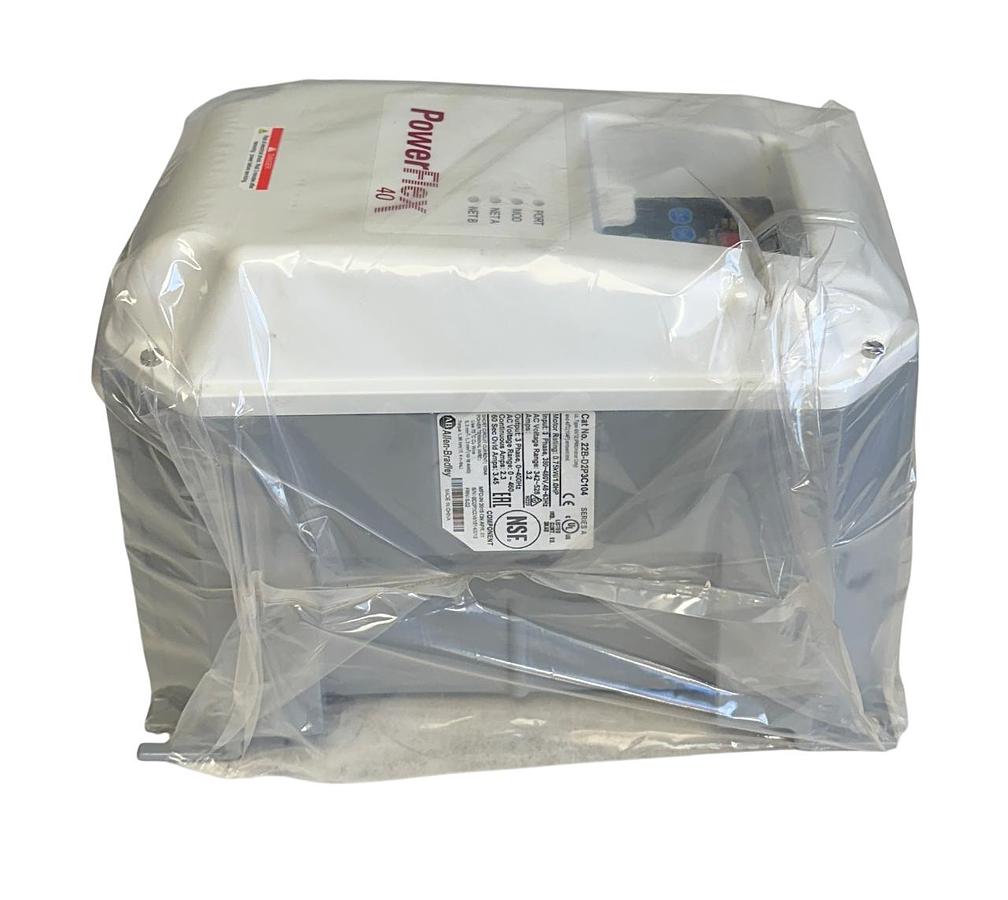 Used ALLEN BRADLEY 22B-D2P3C104 /A PowerFlex 40 AC DRIVE 0.75kW/1HP 342-528VAC NSMP