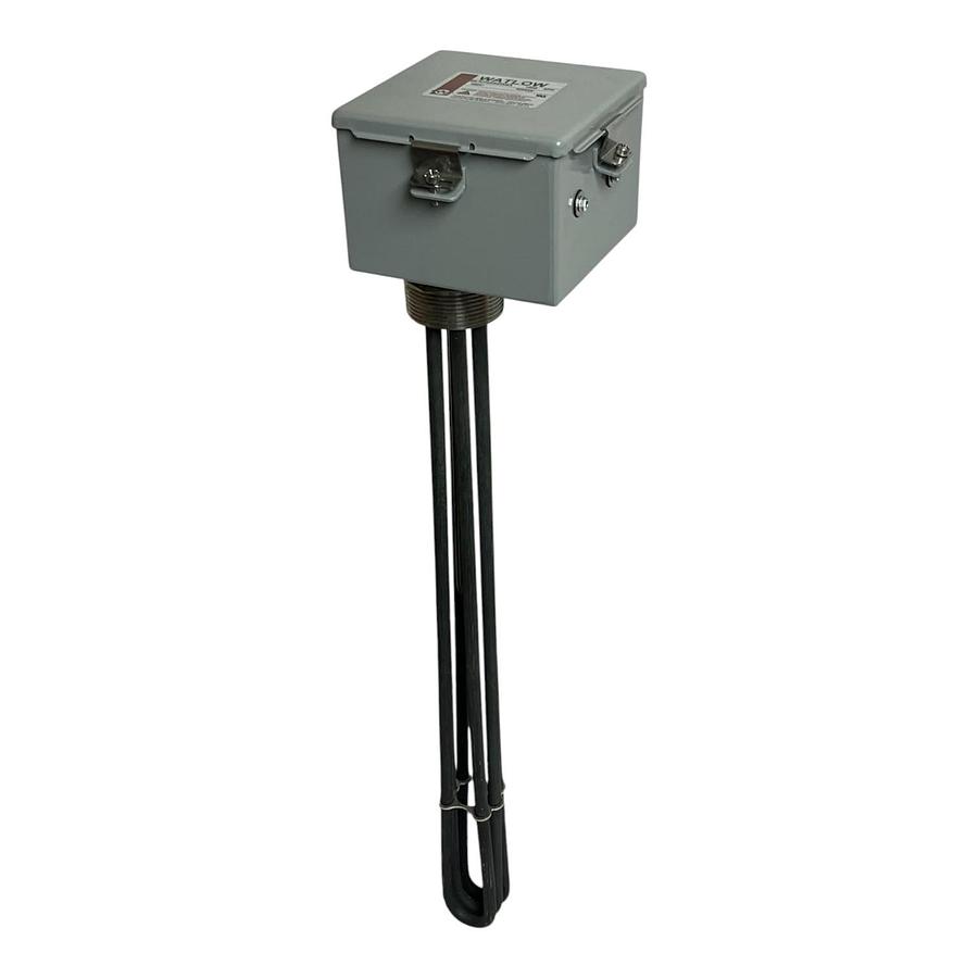 Used Watlow BLN724R5W5A Screw Plug Immersion Heater 480V 9000W 3PH 2.5" NPT - NSMP