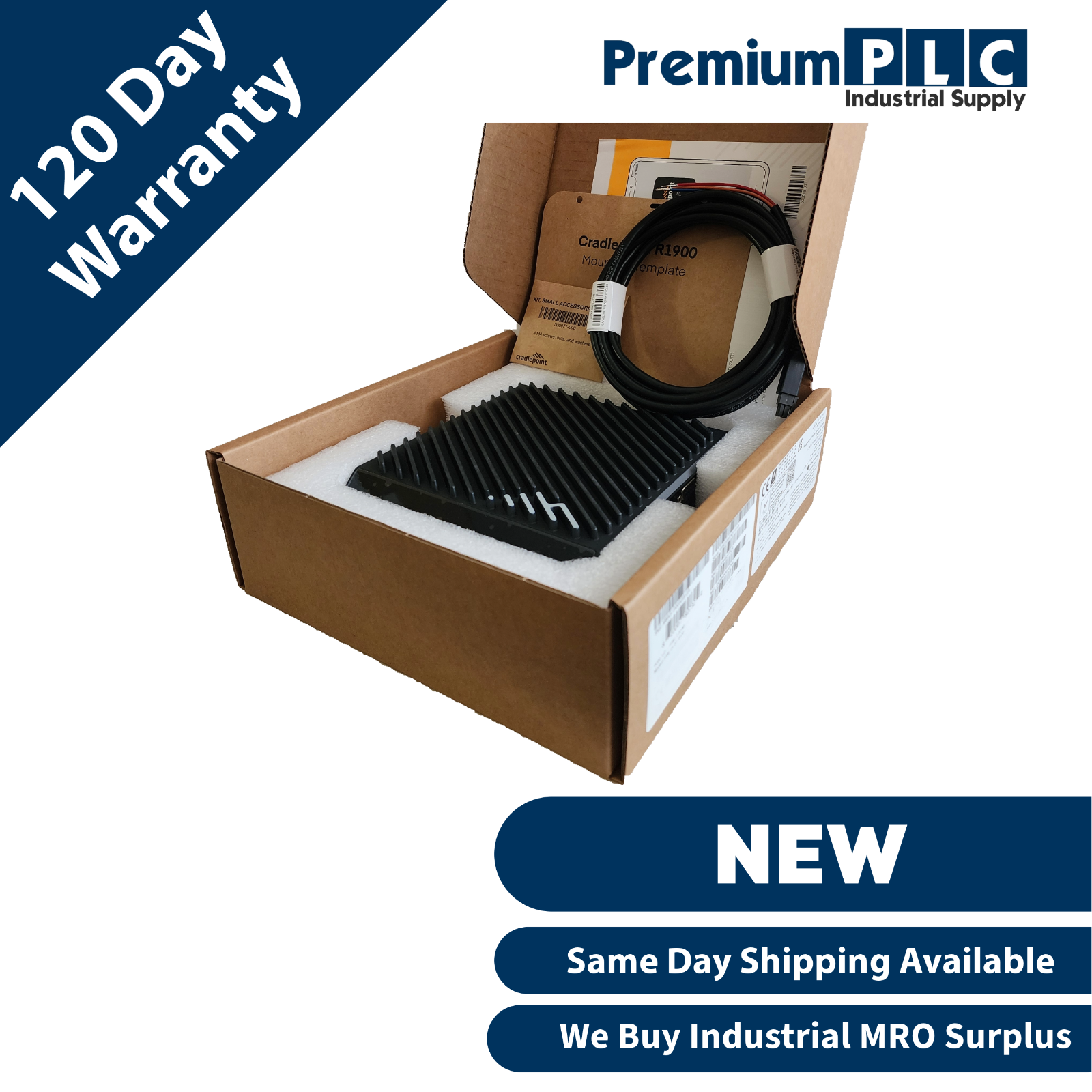 Used NEW CRADLEPOINT R1900 5GB DUAL-BAND WIRELESS WIFI 6 ROUTER MBA3-19005GB-GA