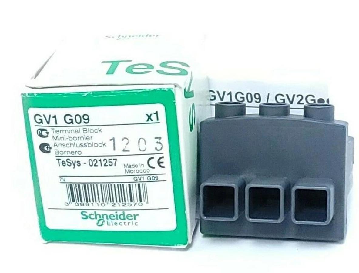 Used NIB SCHNEIDER ELECTRIC GV1G09 TERMINAL BLOCK GV1 G09