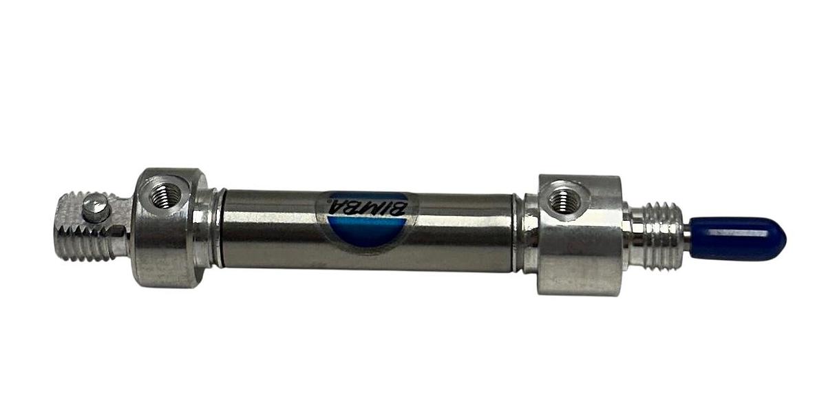 Used BIMBA 011-DP / 011DP PNEUMATIC AIR CYLINDER DOUBLE-ACTING 7/16'' BORE NSNP