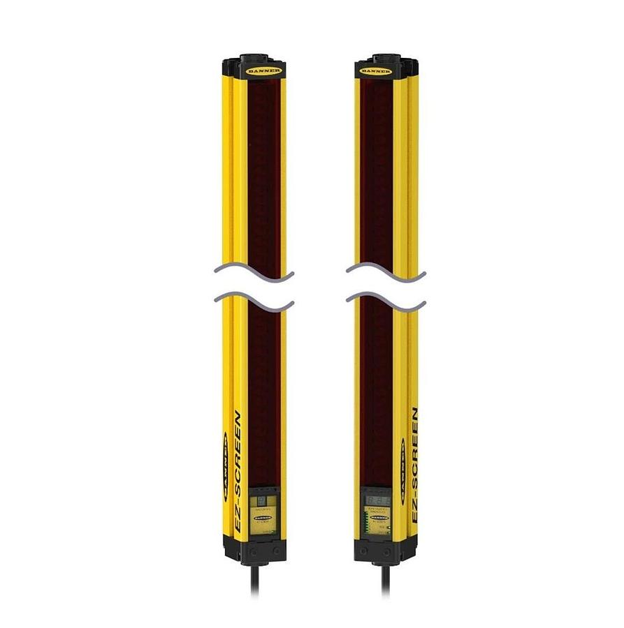 Used BANNER SLSCP30-1200P88 EZ-SCREEN 14/30 SAFETY LIGHT CURTAIN SET P/N: 73989 NSMP