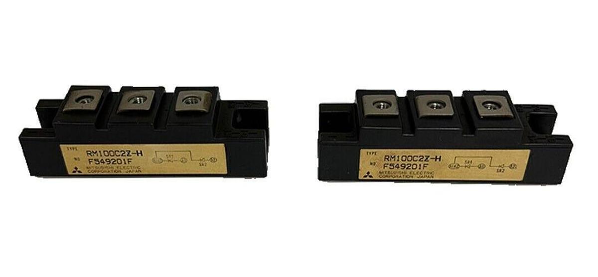 Used LOT OF 2 MITSUBISHI ELECTRIC RM100C2Z-H / RM100C2ZH POWER MODULE F549201F