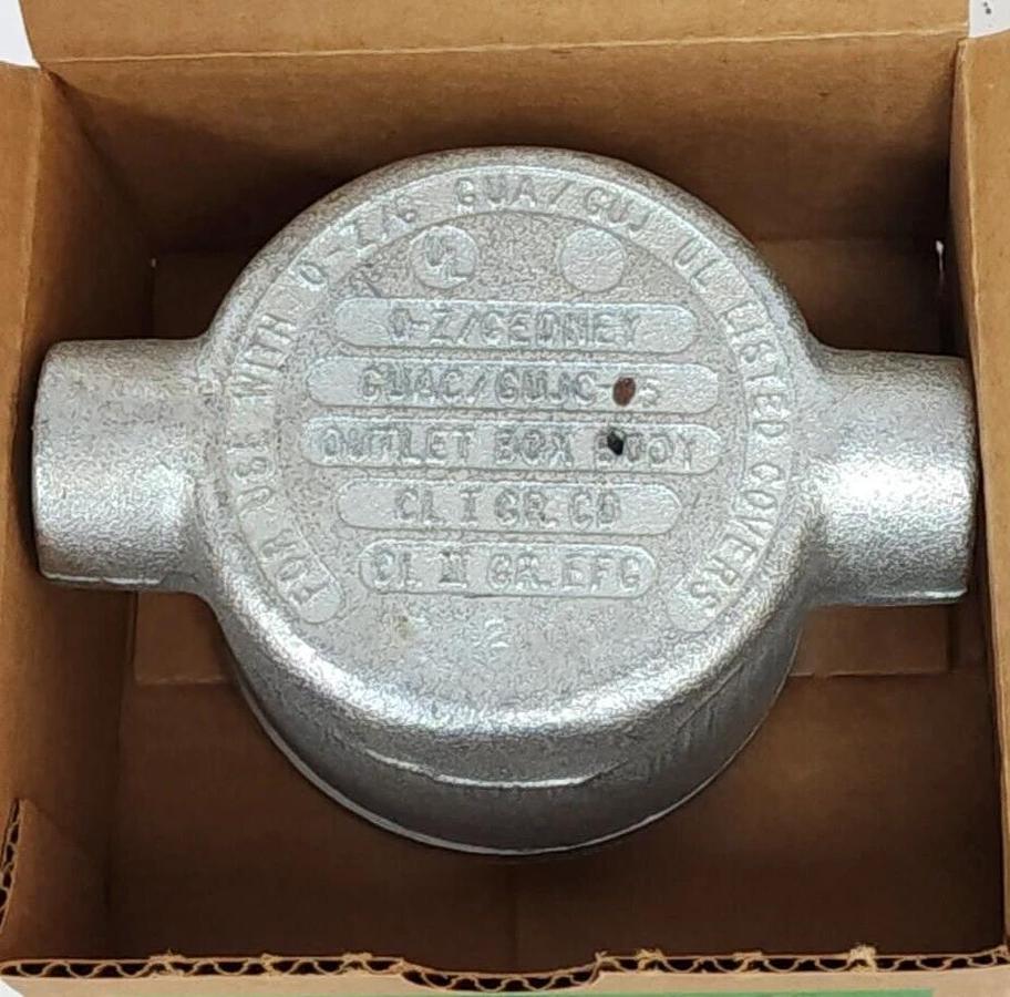 Used NEW O-Z/GEDNEY GUAC-75 / GUAC75 3/4'' EXPLOSION PROOF OUTLET BOX TYPE C