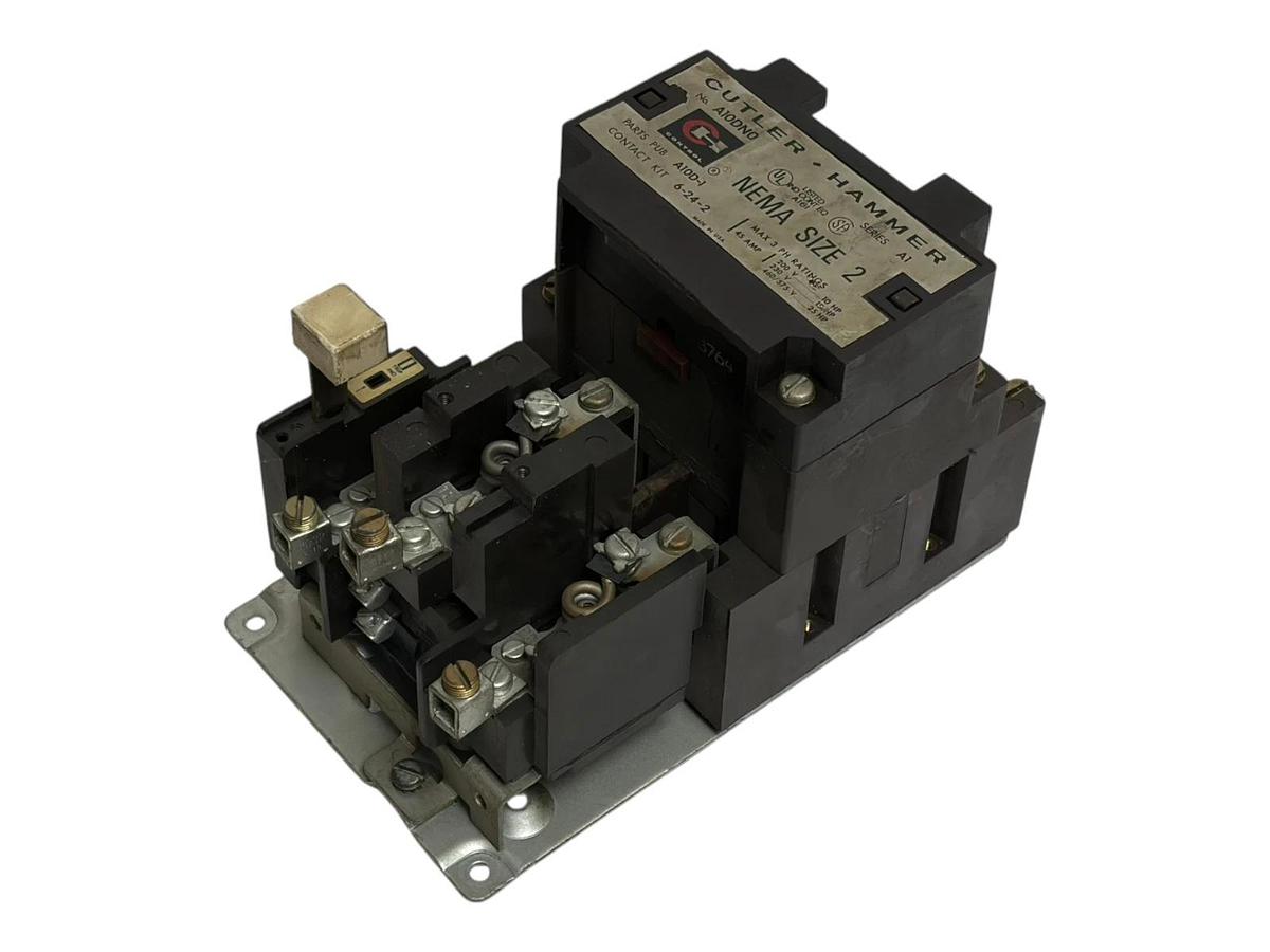 Used Cutler Hammer A10DN0 NEMA Size 2 Motor Starter Series A1 45 Amp 120V 60Hz Coil