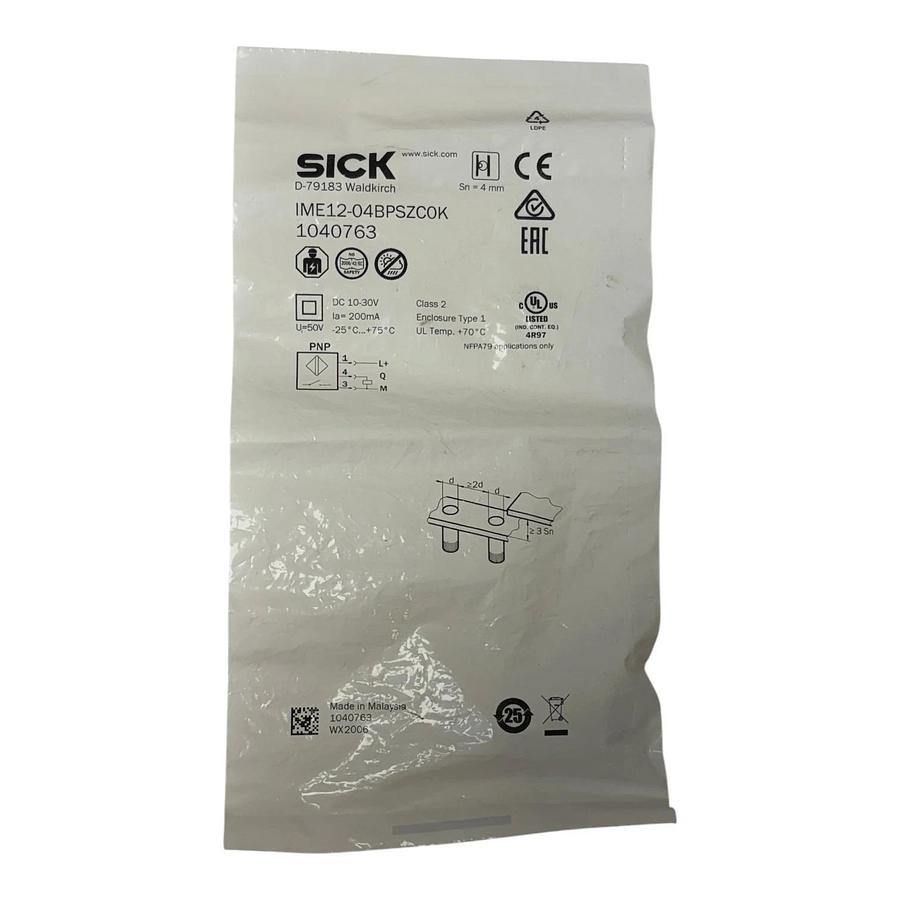 Used SICK IME12-04BPSZCOK Inductive Proximity Sensor M12 PNP NO 1040763 New Sealed