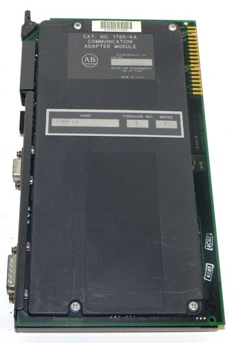Used ALLEN BRADLEY 1785-KA COMMUNICATION ADAPTER MODULE SER. A F/W REV. D